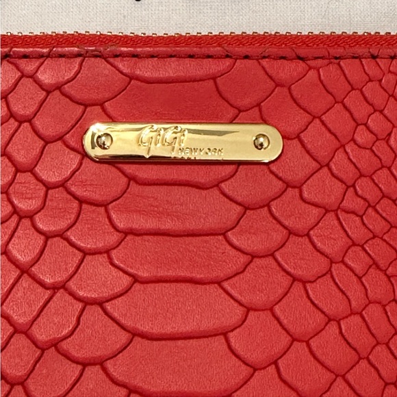 Gigi New York Python Embossed Leather Zip Clutch - Picture 3 of 10